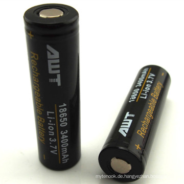 Kapazität Awt 18650 4A 3400mAh 3.7V NiCd Batterie Li-Ion 8A Rechargeble Batterie Drahtlose Batterie angetriebene LED Uplights